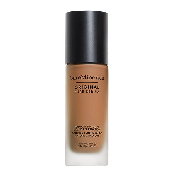 bareMinerals Original Pure Serum Radiant Natural Liquid Foundation Mineral SPF 20-Medium Deep Neutral 4.5#Shade_Medium Deep Neutral 4.5