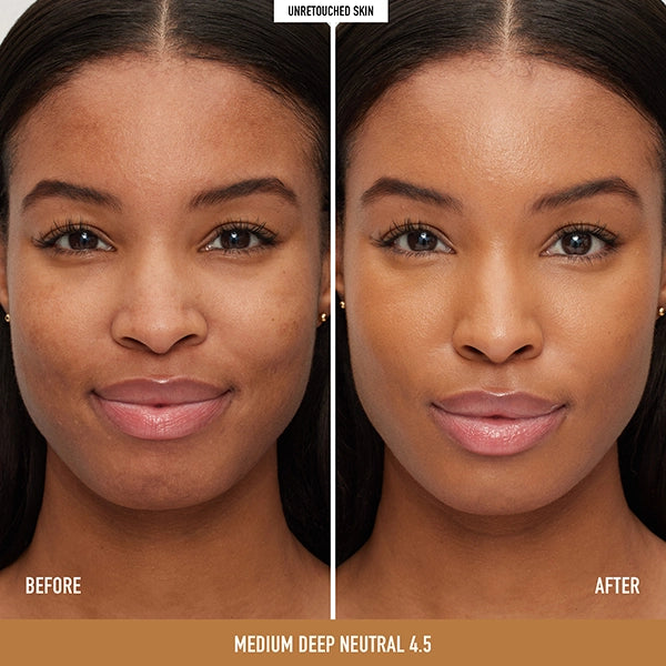 bareMinerals Original Pure Serum Radiant Natural Liquid Foundation Mineral SPF 20-Medium Deep Neutral 4.5#Shade_Medium Deep Neutral 4.5