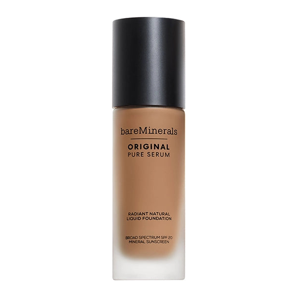 bareMinerals Original Pure Serum Radiant Natural Liquid Foundation Mineral SPF 20-Medium Deep Neutral 4#Shade_Medium Deep Neutral 4