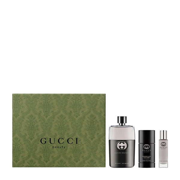 Gucci Guilty Pour Homme Gift Sets Eau de Toilette 90ml And Miniature 15ml And Deo Stick 75ml
