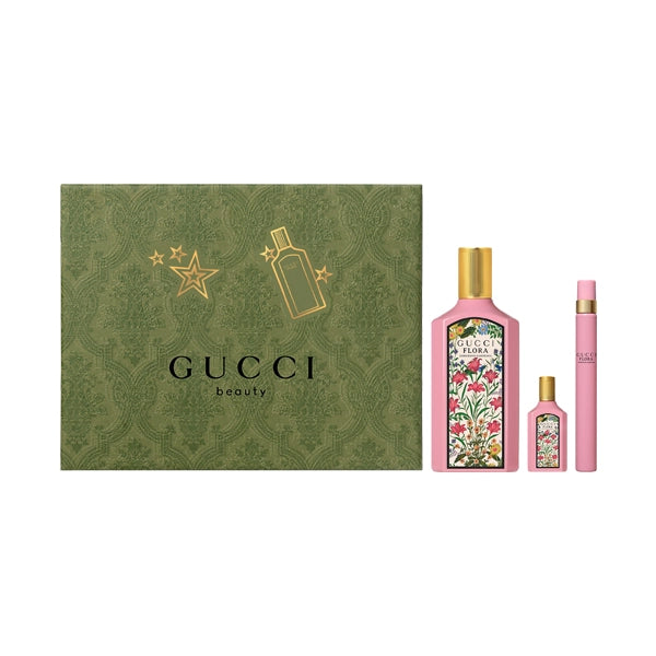GUCCI Flora Gardenia EDP Giftset 100ml and Miniature 10ml and Miniature 5ml