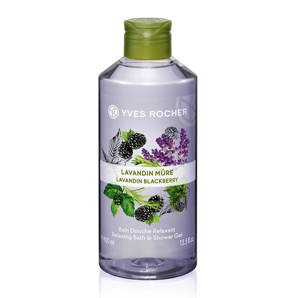 Yves Rocher Relaxing Bath and Shower Gel Lavander Blackberry 400 ml