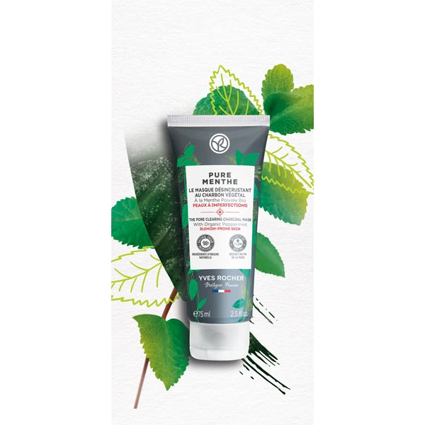 Yves Rocher Pure Menthe The Pore Clearing Charcoal Mask