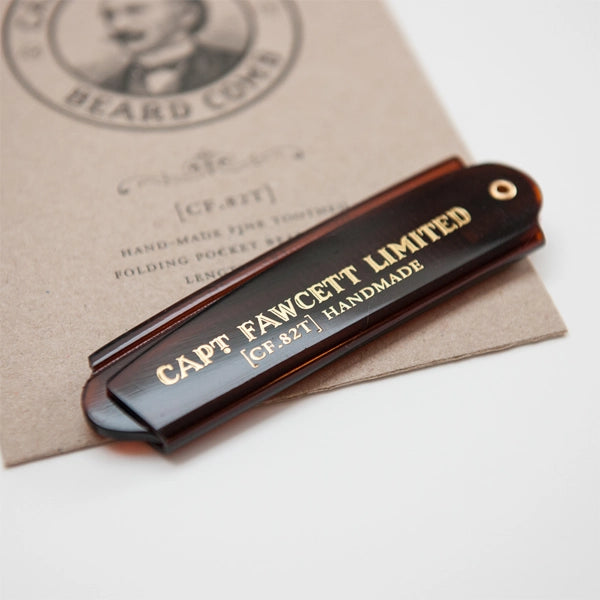 Captain Fawcett Folding Pocket Beard Comb (CF.82T)