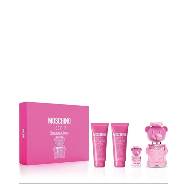 Moschino Toy 2 Bubble Gum Gift Set Eau de Toilette 100ml and Perfumed Bath & Shower Gelml With Perfumed Body Lotion 100ml And Eau de Toilette Miniature 5ml