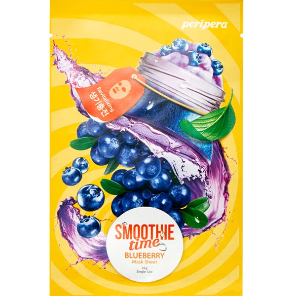 Peripera Smoothie Time Mask Sheet 3 Blueberry Revitalizing