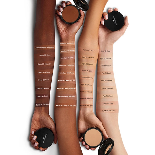 bareMinerals BAREPRO 16HR Skin-Perfecting Powder Foundation-Medium Deep Warm 40#Shade_Medium Deep 40 Warm