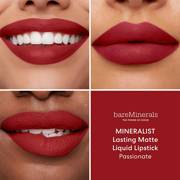 bareMinerals Mineralist Lasting Matte Liquid Lipstick - Passionate#Shade_Passionate