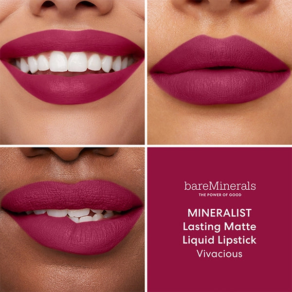 bareMinerals Mineralist Lasting Matte Liquid Lipstick - Vivacious#Shade_Vivacious