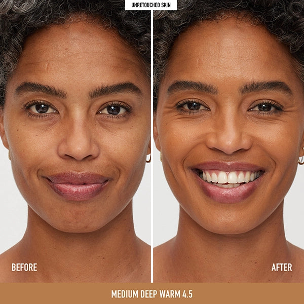 bareMinerals Original Pure Serum Radiant Natural Liquid Foundation Mineral SPF 20-Medium Deep Warm 4.5#Shade_Medium Deep Warm 4.5