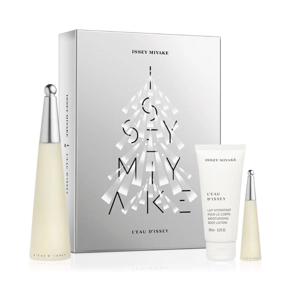 Issey Miyake L'Eau d'Issey Gift Set Eau de Toilette 100ml And Moisturising Body Lotion 75ml With Eau de Toilette Miniature 10ml