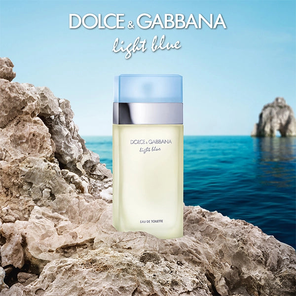 Dolce&Gabbana Light Blue Gift Set Eau de Toilette 100ml and Refreshing Body Cream 75ml With Eau de Toilette Travel Spray 10 ML