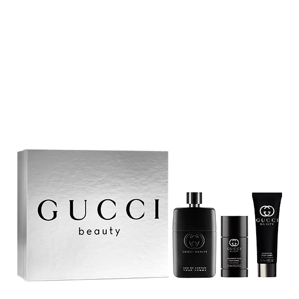 GUCCI Guilty Pour Homme Eau de Parfum Giftset 90ml and Deo Stick 75ml and Shower Gel 50ml 