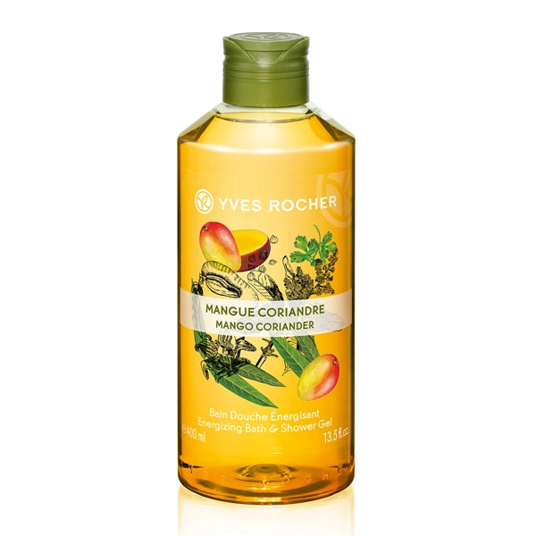 Yves Rocher Energizing Bath and Shower Gel Mango Coriander 400 ml 