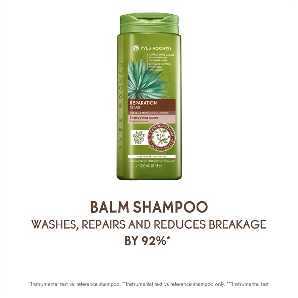 Yves Rocher Repair Balm Shampoo Sulfate Free
