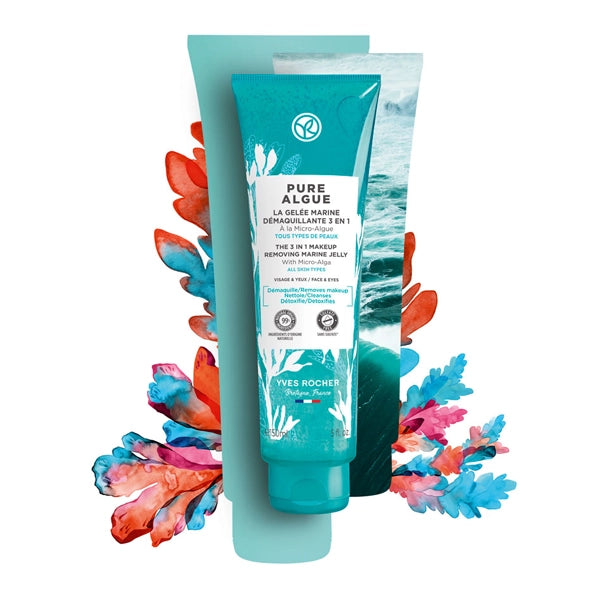 Yves Rocher Pure Algue The 3 In 1 Makeup Removing Marine Jelly 