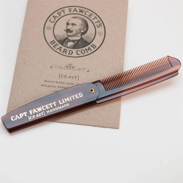 Captain Fawcett Folding Pocket Beard Comb (CF.82T)