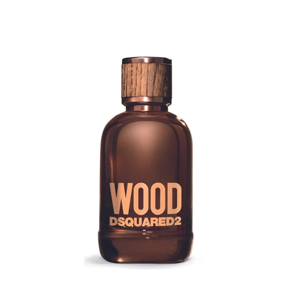 Dsquared2 Wood Man Gift Set Eau de Toilette 100ml And Perfumed Bath & Shower Gel 100ml With Black Card Holder