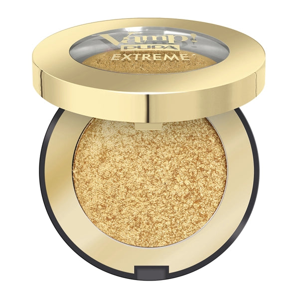 Pupa Milano Vamp! Extreme Creamy Powder Eyeshadow Dramatic Effect Pay-Off Extreme Gold 2.5gm#Shade_Extreme Gold