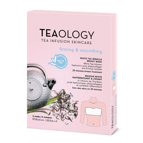 Teaology White Tea Miracle Breast Mask Firming&Smooting Prepack X 4 