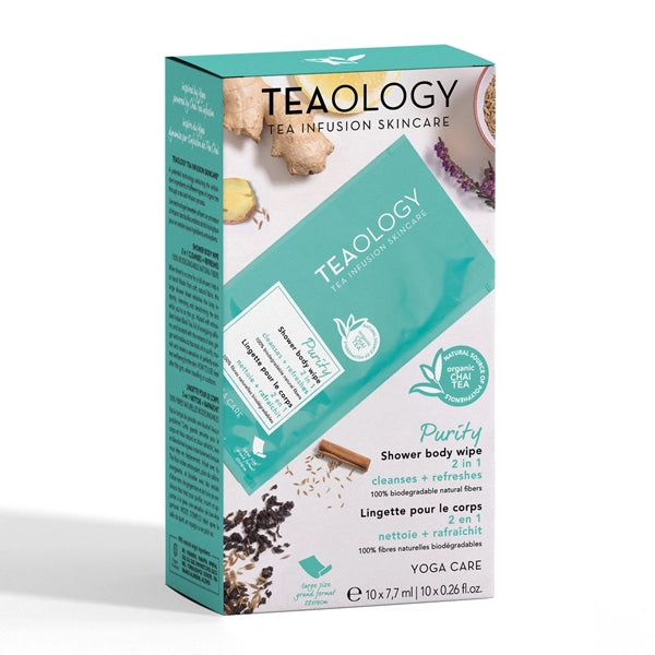 Teaology Yoga Care | Purity Shower Body Wipe Multipack X 10