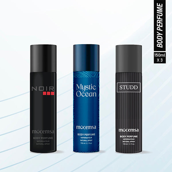 Mocemsa Body Perfume Gift Pack - Noir And Mystic Ocean And Studd