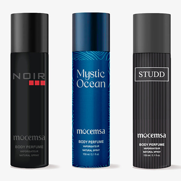 Mocemsa Body Perfume Gift Pack - Noir And Mystic Ocean And Studd